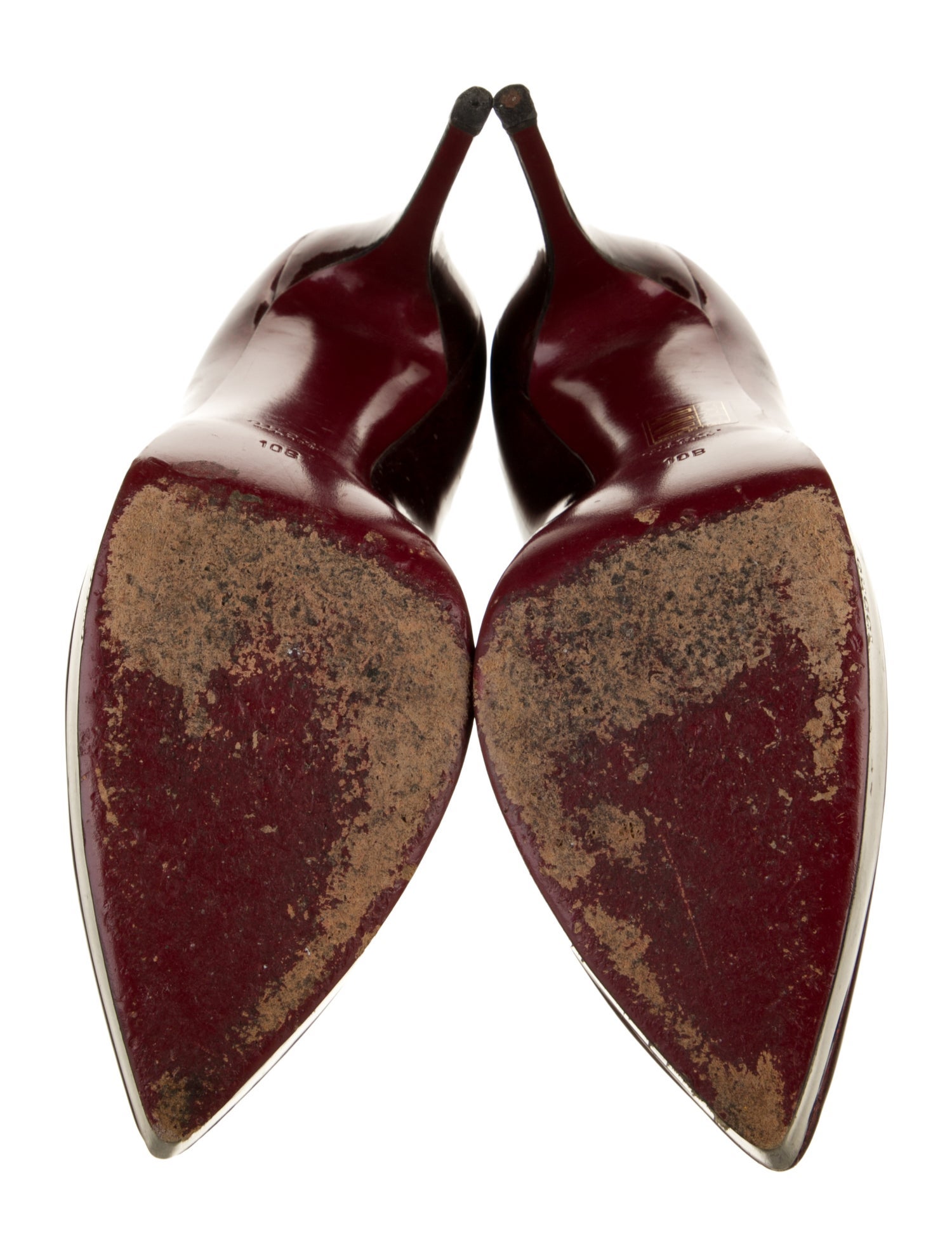 Gucci Double G Logo Patent Leather Pumps